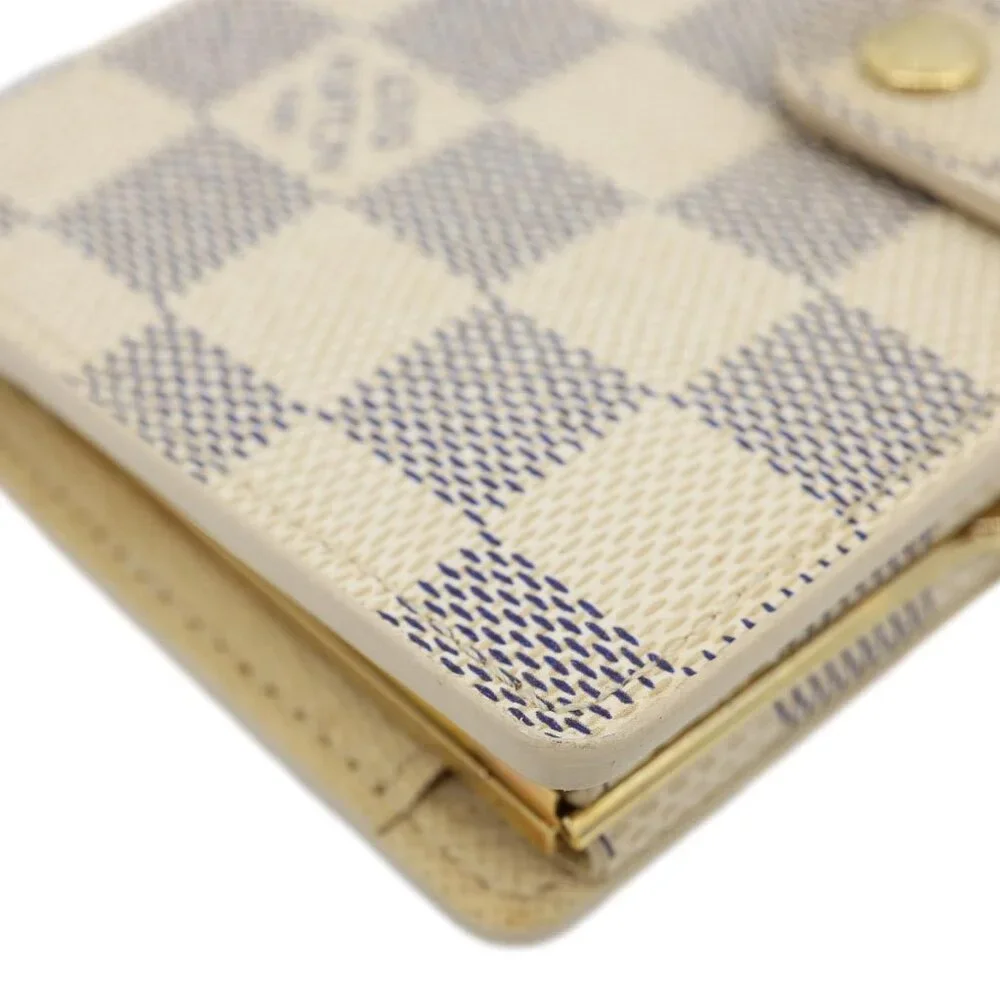 Louis Vuitton  Viennois Damier Azur Bifold Wallet White - Picture 6 of 13